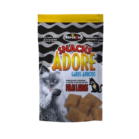 Snack Para Gato Snack Adore Pelo Largo - 80 g