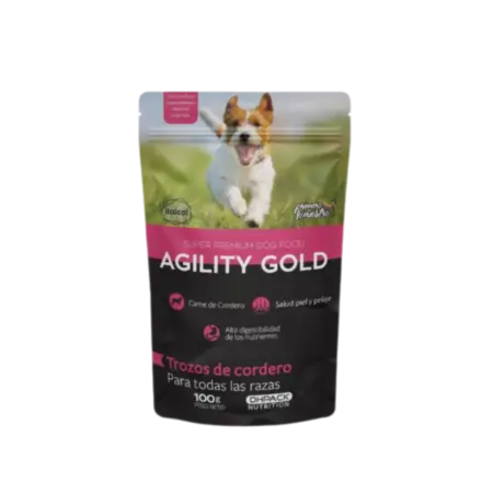 Agility Gold Pouch Trozos De Cordero Adulto