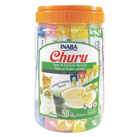 Churu Inaba Gato - Bombonera Variedad De Pollo y Atún 700 g