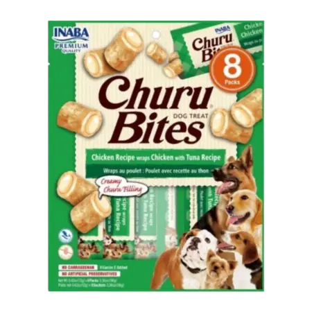 Churu Inaba Perro - Envueltos de Pollo y Atún