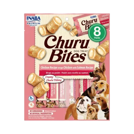 Churu Inaba Perro - Envueltos de Pollo y Salmón