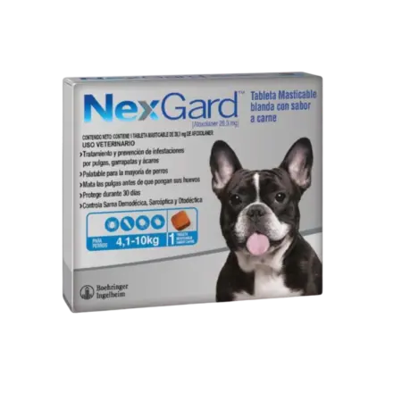 NexGard - Perros De 4.1 Hasta 10 Kg