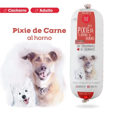 Alimento Húmedo Para Perro Pixie Dieta De Carne De Res Al Horno - 500 g