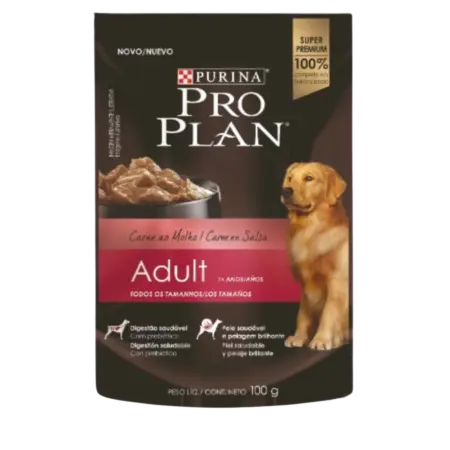Pro Plan Pouch Adulto Carne En Salsa
