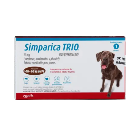 Simparica - TRIO Perros De 40 Hasta 60Kg 1 tab