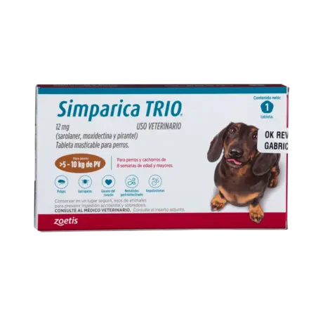 Simparica - TRIO Perros De 5 Hasta 10Kg 1 tab